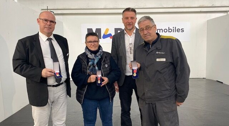 Remise de médailles du travail