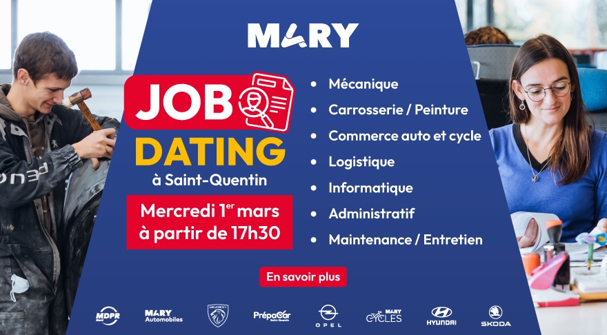 Mary organise un job dating à Saint-Quentin